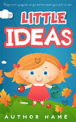 Children-book-cover-kids-adventure-park-school-girl