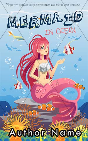 Children-book-cover-mermaid-kids-sea-story-under-sea