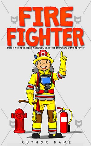 Children-book-cover-kids-firefighter-cartoon