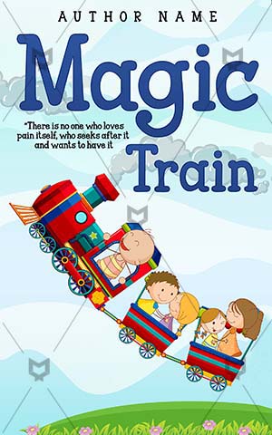 Children-book-cover-train-kids-magic