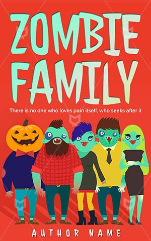 Children-book-cover-zombie-cartoon-family