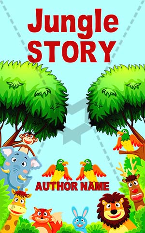 Children-book-cover-jungle-story-kids-animal