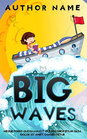 Children-book-cover-Boat-sea-riding-waves-kids-story-coloring-covers-beautiful-designs