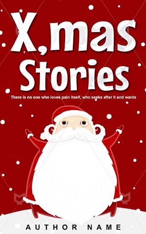 Children-book-cover-Claus-Santa-Christmas-Premade-christmas-covers-Vector-Noel-White-X-mas-claus