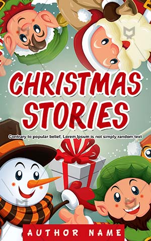 Children-book-cover-Design--Christmas--Santa-clause--Premade-christmas-book-covers--Stories--Smile--Snow--Story-book-cover-for-kids--Christmas-Elf