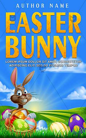 Children-book-cover-easter-children-eggs-bunny-drawing-cartoon-holiday-kids-hare