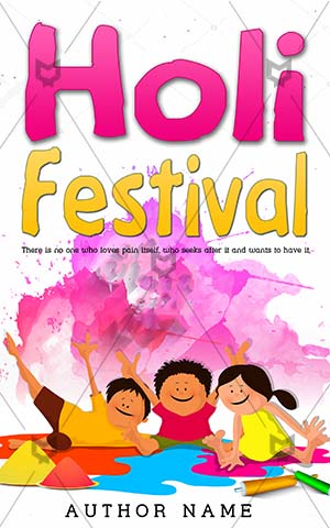 Children-book-cover-Fun-Cute-kids-playing-Books-covers-for-Kids-Happy-holi-Colorful-Celebration-Decoration-Event-Holiday-Religious-India