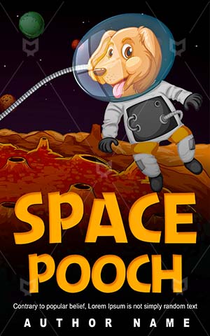 Children-book-cover-Golden-retriever-Vector-Space-Dog-Animal-Solar-Cartoon-Puppy-Kids-Planet-Astronomy-Exploration