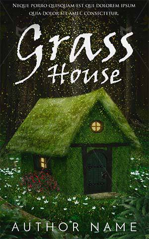 Children-book-cover-grass-home-magic-hose-design-magical-story-kids