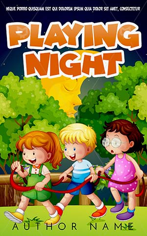 Children-book-cover-Kids-Book-Cover--Kids-Story-Book-Cover--Playing-Time--Night-Camp-Book-Cover--Kids-Book-Cover-Design-Ideas--Children-Covers