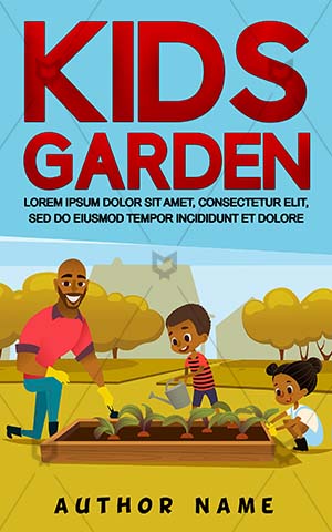 Children-book-cover-Kids-Grow-Garden-Illustration-Cartoon-ideas-Childhood-Outdoor-Activity