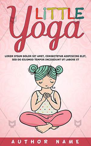 Children-book-cover-Yoga-Colored-Teenager-Kids-Little-Child-Painting-Sitting-Illustrator-Vector-Lifestyle