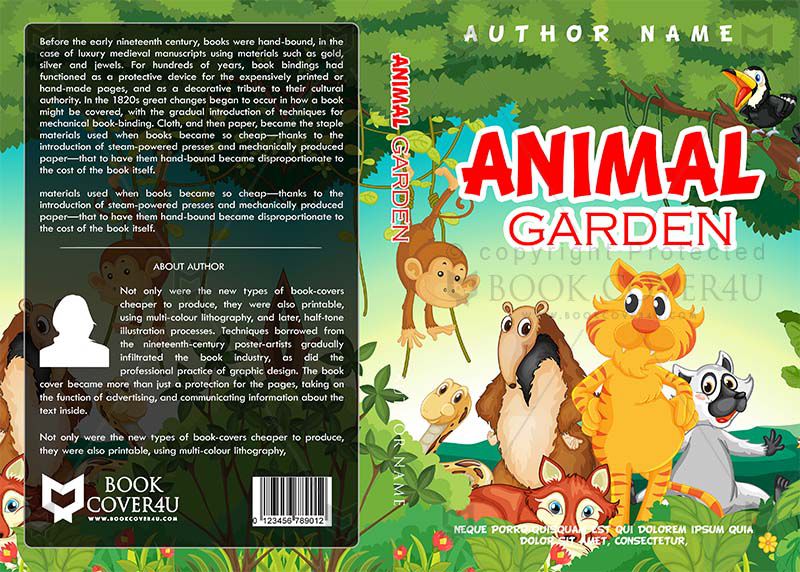 Children Book cover Design - Animal Garden