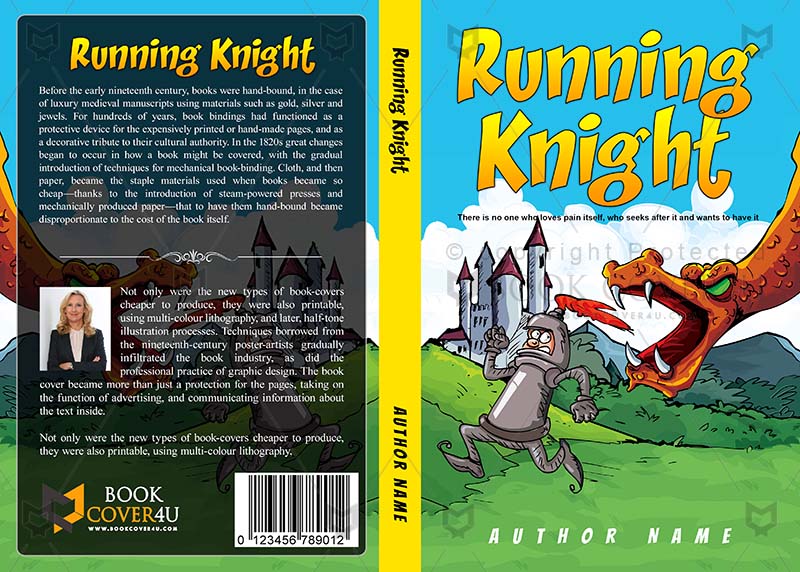 Children-book-cover-design-Running Knight-front