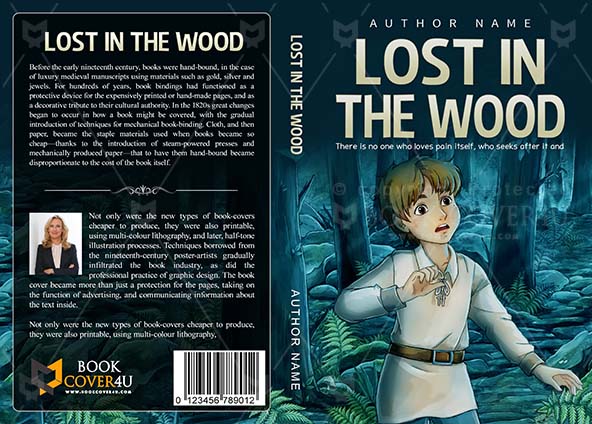 Children-book-cover-design-Lost In The Wood-front
