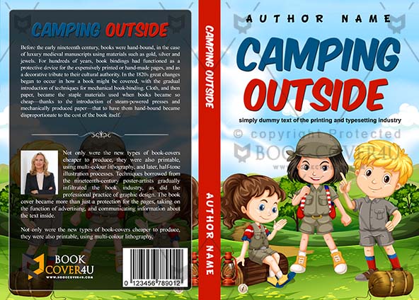 Children-book-cover-design-Camping Outside-front