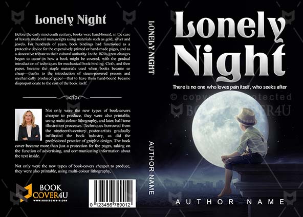 Children Book cover Design - Lonely Night