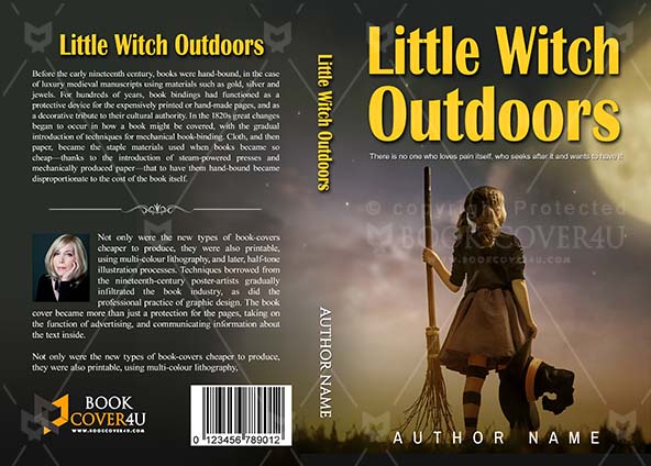 Children-book-cover-design-Little Witch Outdoors-front