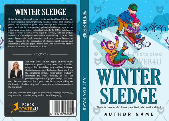 Children-book-cover-design-Winter Sledge-front