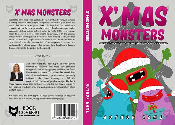 Children-book-cover-design-Christmas Monsters-front
