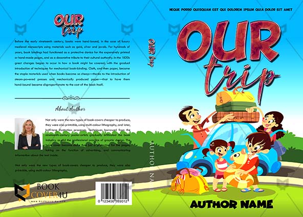 Children-book-cover-design-Our Trip-front