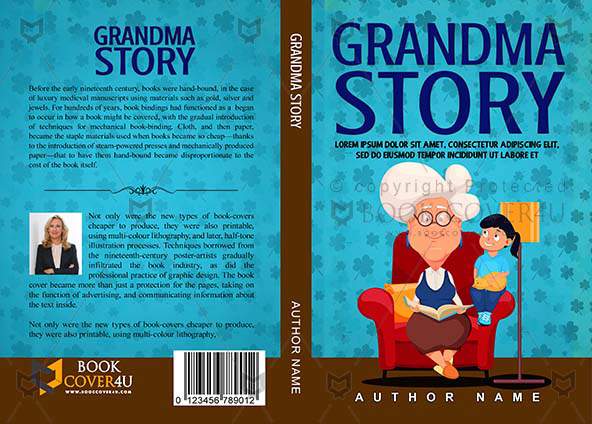 Children-book-cover-design-Grandma’s Story-front