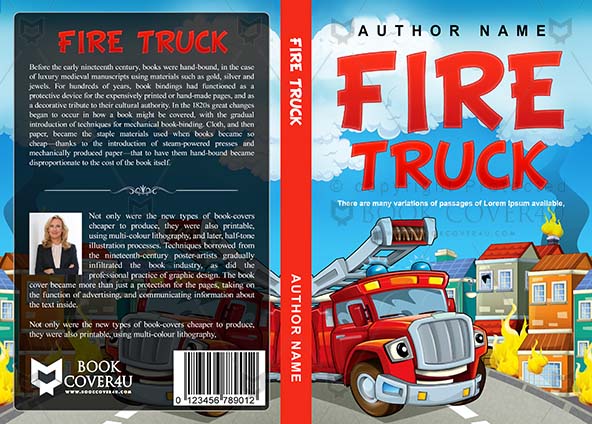 Children-book-cover-design-Fire Truck-front