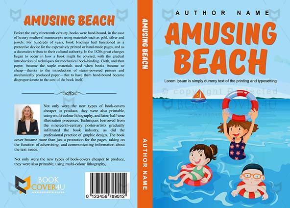 Children-book-cover-design-Beach Amusing-front