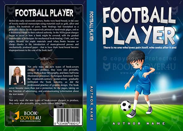 Children-book-cover-design-Football Player-front