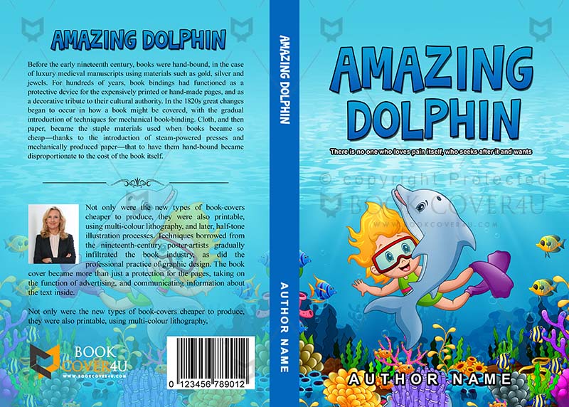 Children-book-cover-design-Amazing Dolphin-front
