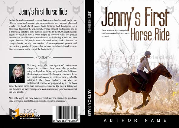 Children-book-cover-design-Jenny's First Horse Ride-front