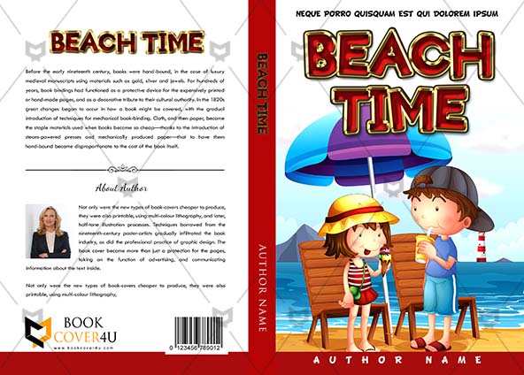 Download Children Book Cover Design Beach Time