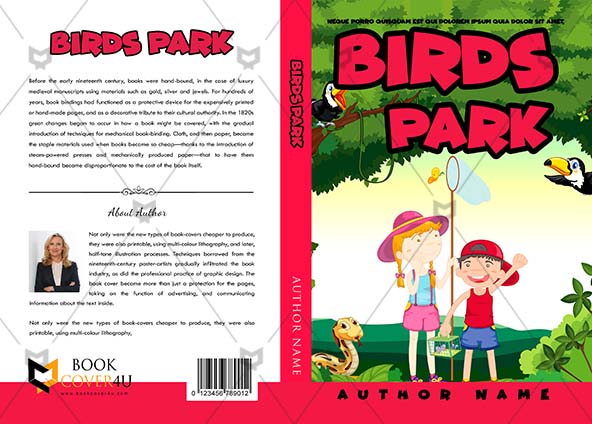 Children-book-cover-design-Birds Park-front