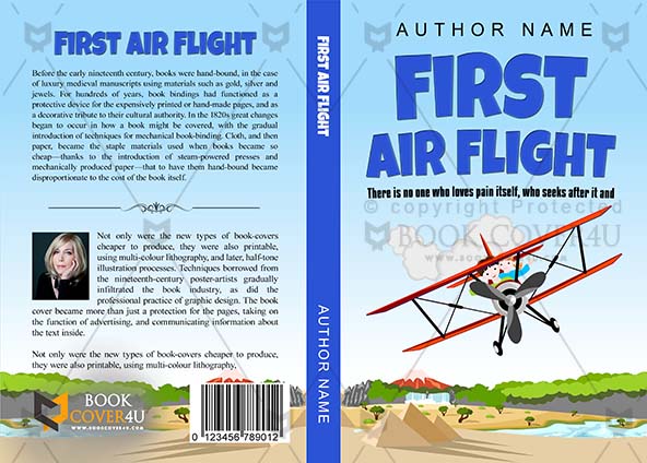 Children-book-cover-design-First Air Flight-front