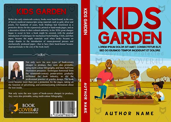 Children-book-cover-design-Kids Garden-front