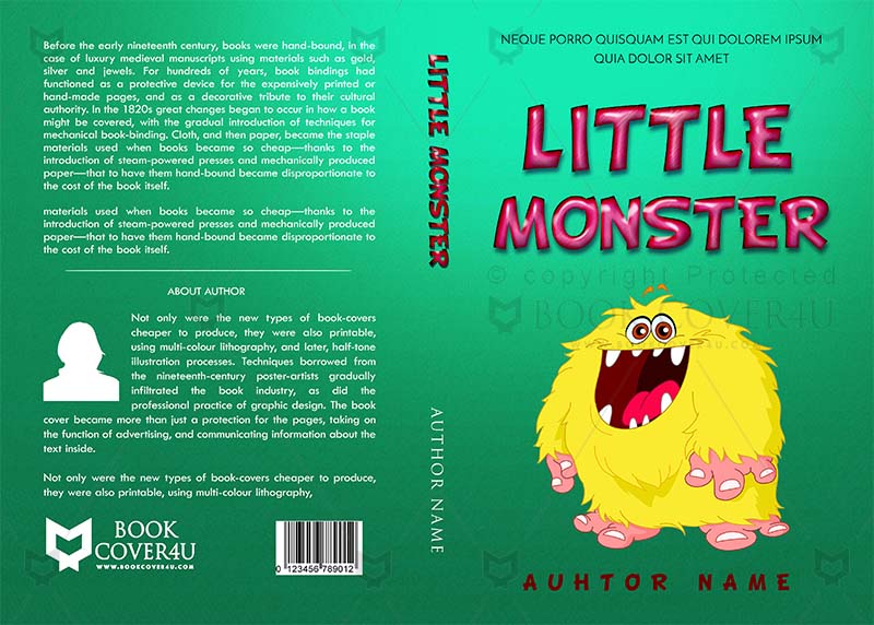 Children-book-cover-design-Little Monster-front