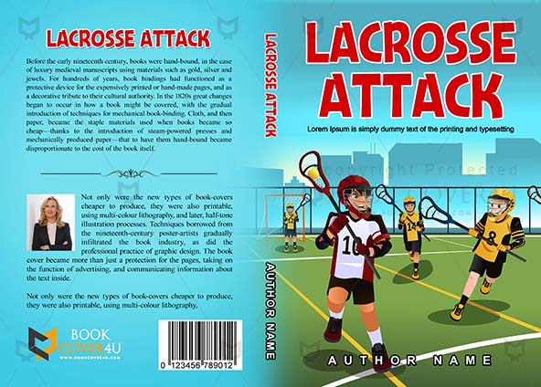 Children-book-cover-design-Lacrosse Attack-front