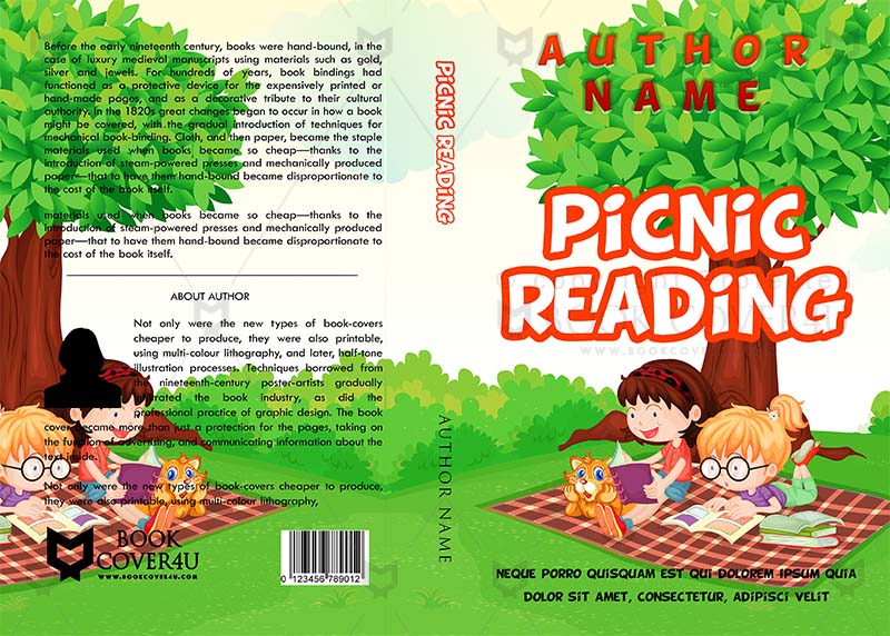 Children-book-cover-design-Picnic Reading-front