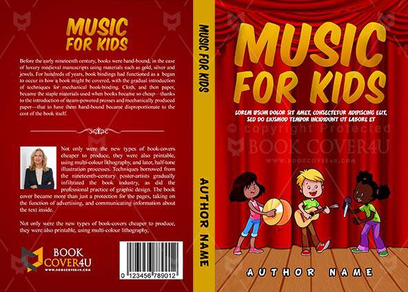 Children-book-cover-design-Music For Kids-front