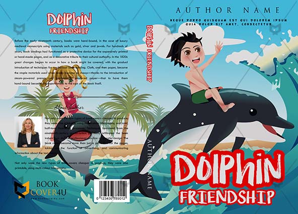Children-book-cover-design-Dolphin Friendship-front