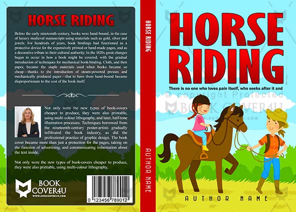 Children-book-cover-design-Horse Riding-front