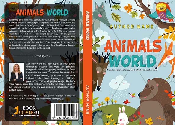 Children Book cover Design - Animals World