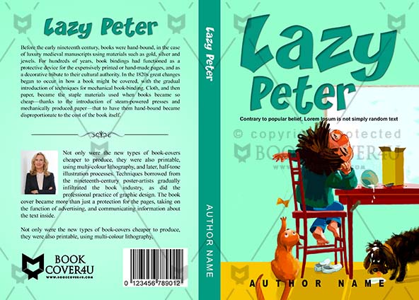 Children-book-cover-design-Lazy Peter-front