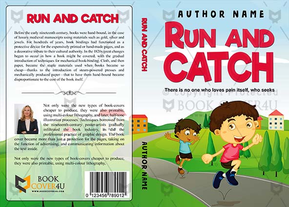 Children-book-cover-design-Run and Catch-front