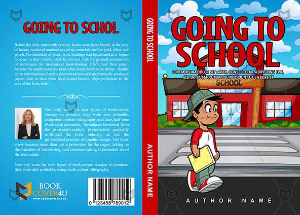 Children-book-cover-design-Going To School-front