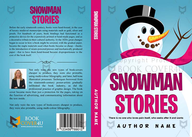 Children-book-cover-design-Snowman Stories-front