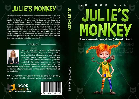 Children-book-cover-design-Julies monkey-front