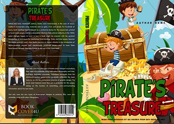 Children-book-cover-design-Pirates Treasure-front