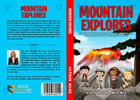 Children-book-cover-design-Mountain Explores-front
