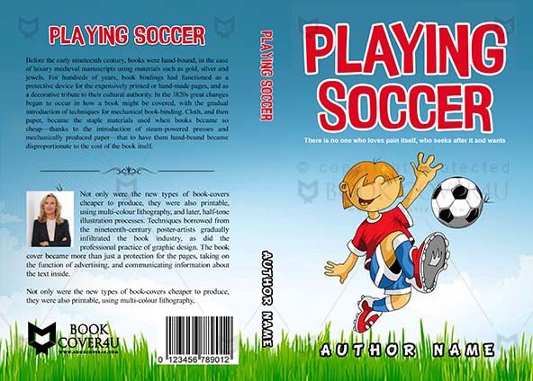 Children-book-cover-design-Playing Soccer-front